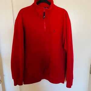 Men’s Nautica Red Warm Up 3/4 Zip Up. Sz.XL.